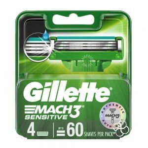 Gillette Mach 3 Sensitive Cartridge Razor 4s
